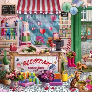 PUZZLE 2D BOUTIQUE FLORAL 1000 PIEZAS