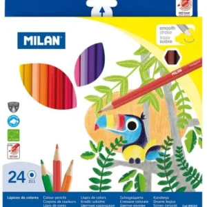 Estuche 24 lapices de colores hexagonales 211 milan