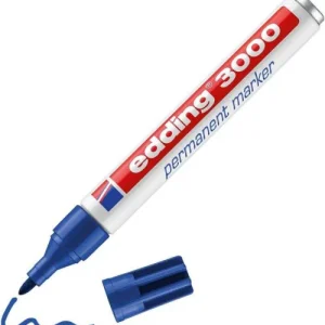c/10 Rotulador Edding 3000 azul marcador permanente