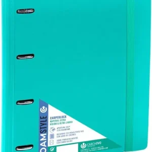 CARPEBLOCK FOAM STYLE VERDE A4+ 4 ANILLAS 35MM CON RECAMBI0