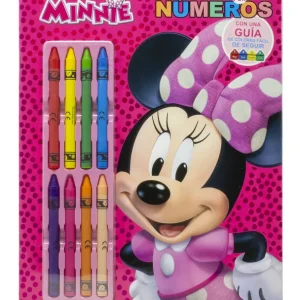 Minnie. Colorea por números con ceras Disney 2025