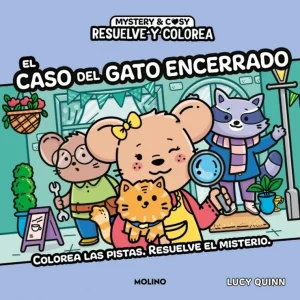 Resuelve y colorea - El caso del gato encerrado Lucy Quinn 2026
