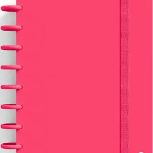 CUADERNO INGENIOX A5 80H CUADRICULA ROJO
