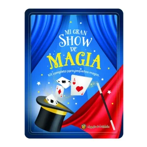 Mi gran show de magia (Lata+Libro+Pañuelos+Varita+Aros+Cartas) AA.VV. 2025