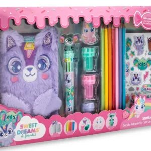 CUADERNO DE PELUCHE CON PAPELERIA SWEET DREAMS