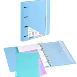 Carpeblock foam soft azul a4+ 4 anillas 35mm con recambio