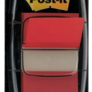 Indices autoadhesivos en zigzag 680-1 color rojo 25,4x43,2 mm,