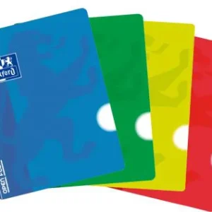 Paq/10 libreta openflex a5 48h. 90g. cuad.5x5 2 margenes capa plastico colores surtidos