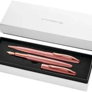 Set boligrafo + estilográfica jazz noble rosa