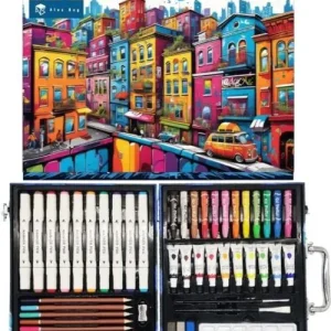 Set art studio artist houses con 53 piezas