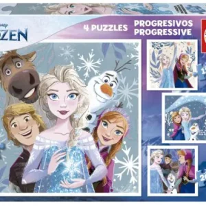 PUZZLES PROGRESIVOS FROZEN 12-16-20-25 PIEZAS