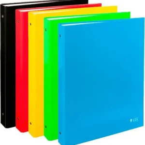 C/8 carpeta a4 2 anillas 40mm carton forrado colores surtidos serie luz