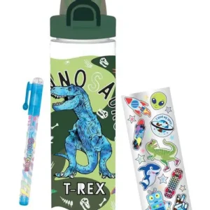 VASO DINO CON ACCESORIOS PARA COLOREAR