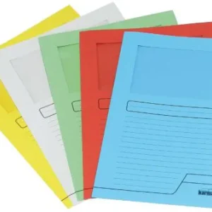PAQ/25 SUBCARPETA CON VENTANA Fº 160G COLOR AZUL