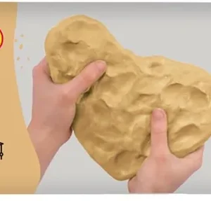 Pasta para modelar air dry clay jovi 500g ocre