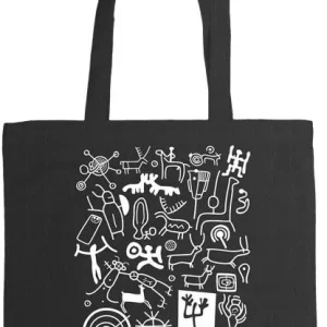 BOLSA PETROGLIFOS NEGRO