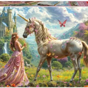PUZZLE 500 PIEZAS HADAS Y UNICORNIOS CON MARIPOSAS