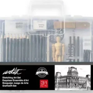 Maletin iniciacion dibujo clasico artist con 31 piezas